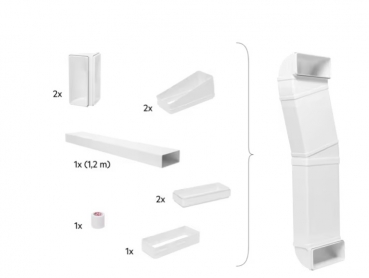 AEG CD8454KIT  Autarkes Kochfeld mit integriertem Dunstabzug / Muldenlüfter / Umluft / 80cm mit M2CKCF01C